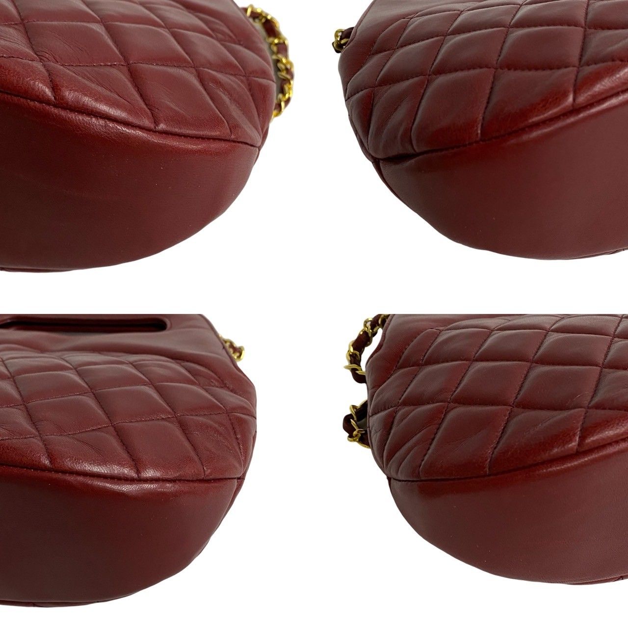 Chanel Card Quilted Coco Lambskin 2-Way Shoulder Bag Red — view 7