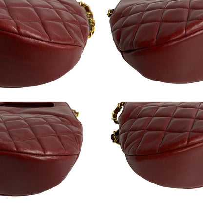 Chanel Card Quilted Coco Lambskin 2-Way Shoulder Bag Red — view 7