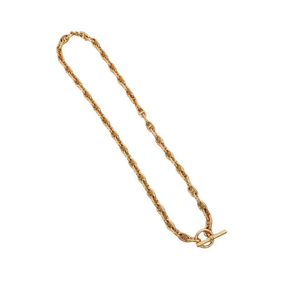 Hermes Chaine D'ancre Necklace TPM 62 Pieces Gold Chain Choker — view 6