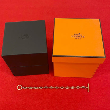 Hermes Chaine D'ancre TPM 24 Pieces Gold Chain Bracelet Bangle