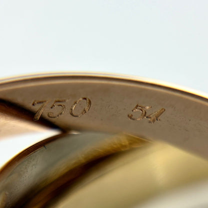 Cartier Trinity Ring YG Yellow Gold PG Pink WG White Three Color — view 7