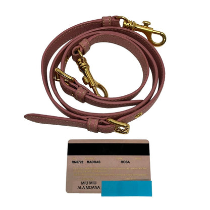 Miu Miu Handbag Madras Pink 2-Way — view 8