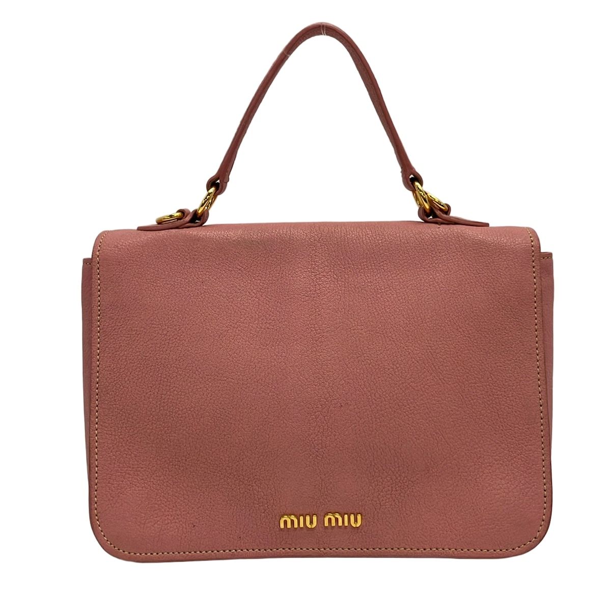 Miu Miu Handbag Madras Pink 2-Way — view 3
