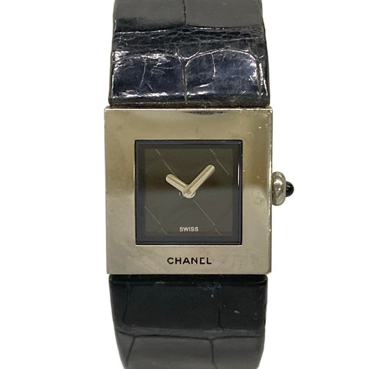 Chanel Watch Quilted Black