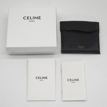 Celine Monochrome Strass Hoop Earrings Logo Crystal Rhodium Finish Brass Box — view 9
