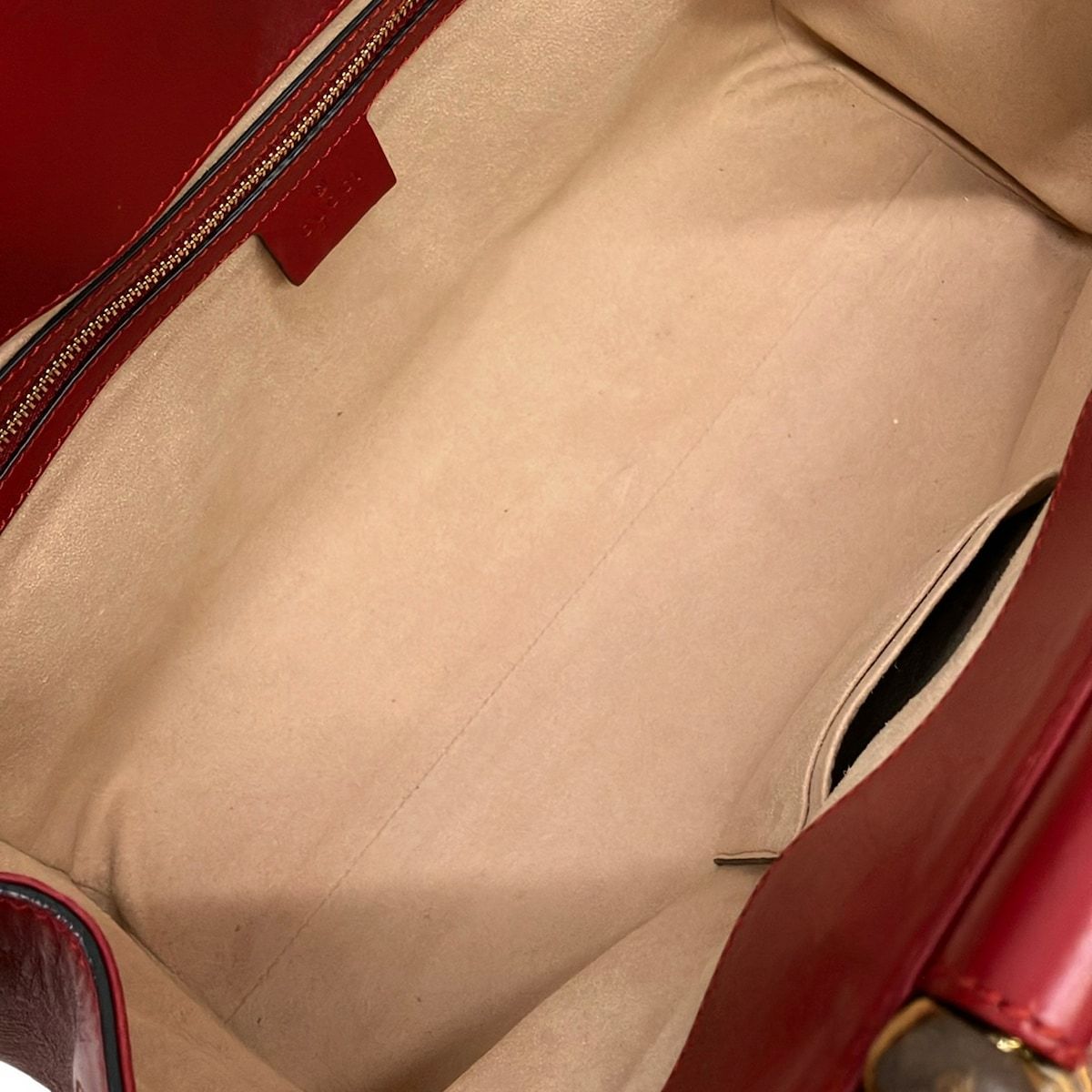 Gucci Handbag Bamboo Red Leather — view 7