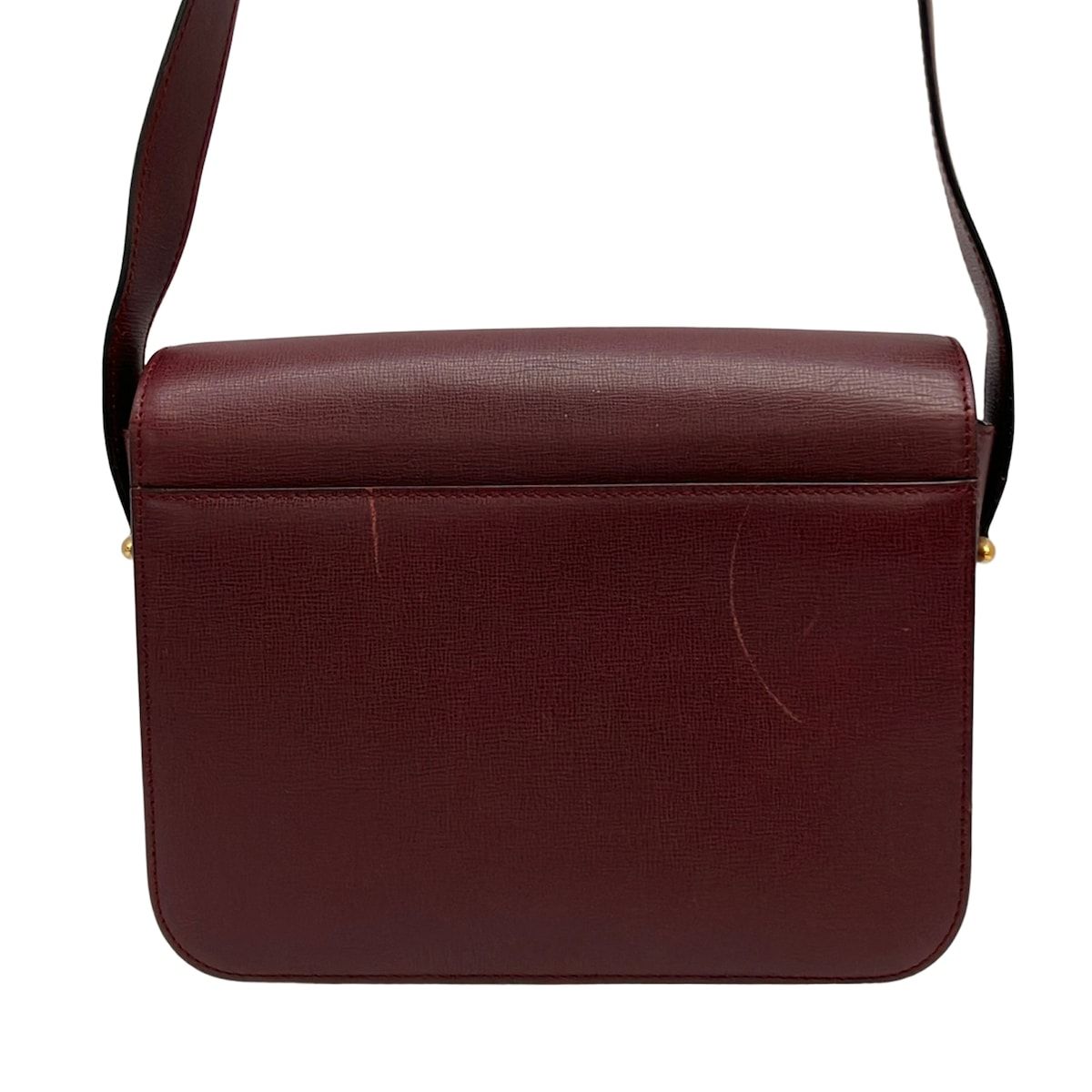 Cartier Shoulder Bag Must Have Line Bordeaux Turnlock Leather — view 3