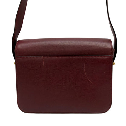 Cartier Shoulder Bag Must Have Line Bordeaux Turnlock Leather — view 3