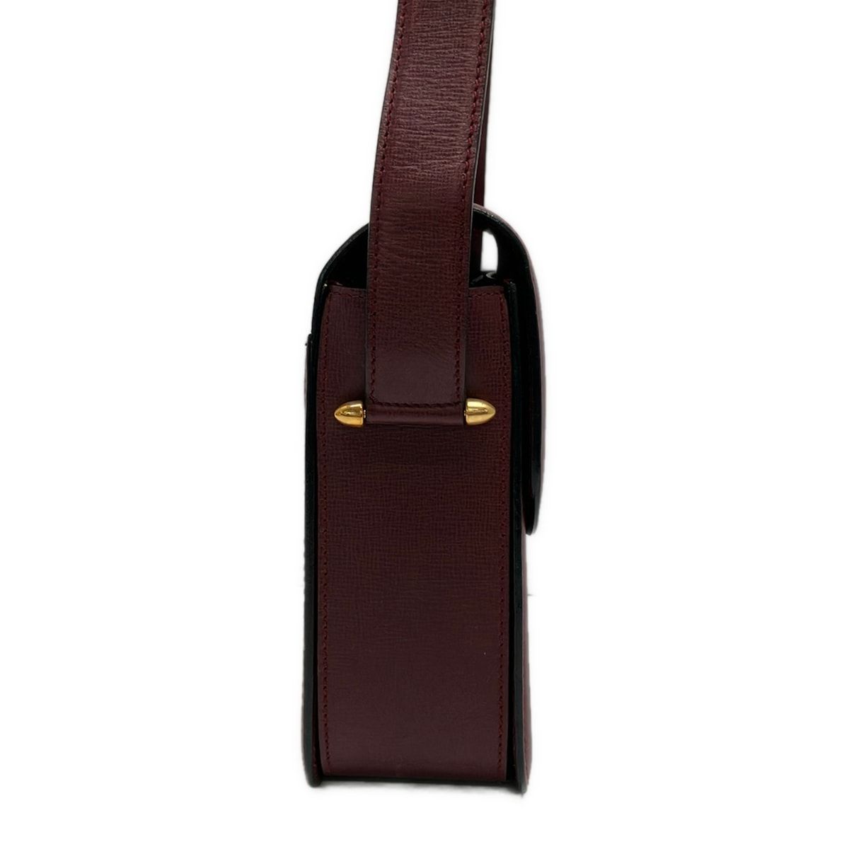 Cartier Shoulder Bag Must Have Line Bordeaux Turnlock Leather — view 2