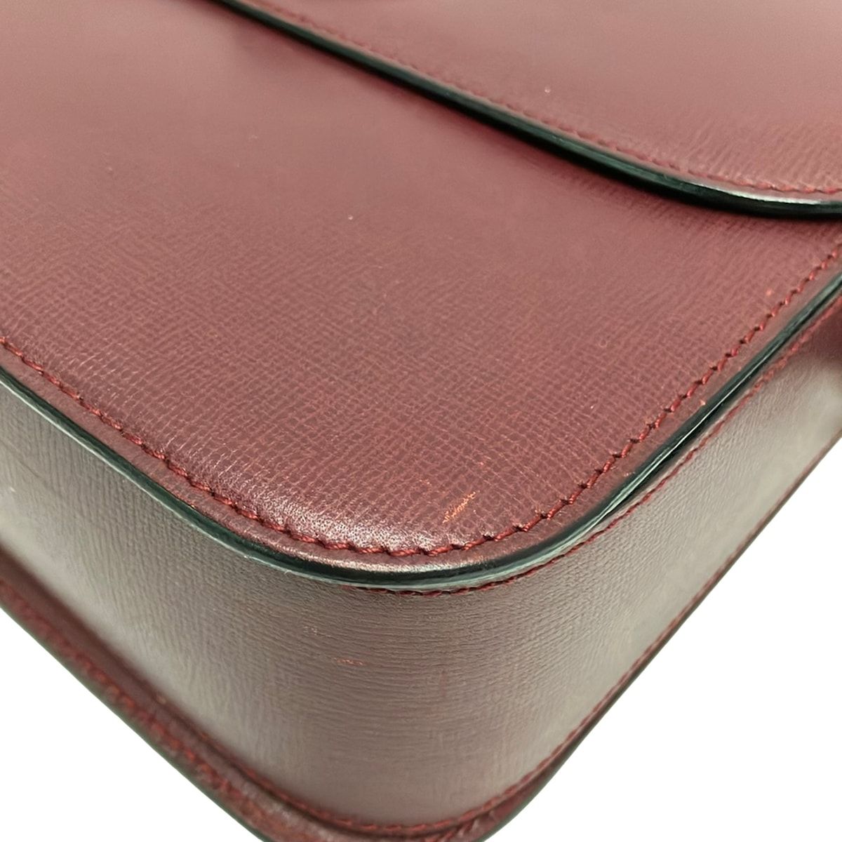 Cartier Shoulder Bag Must Have Line Bordeaux Turnlock Leather — view 6
