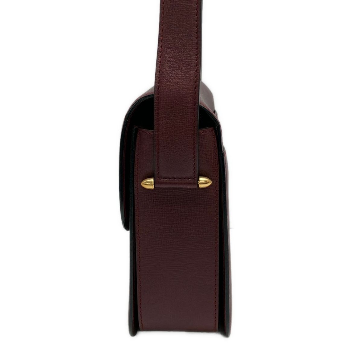 Cartier Shoulder Bag Must Have Line Bordeaux Turnlock Leather — view 4