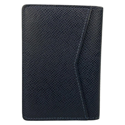 Louis Vuitton Card Case Taiga Organizer de Poche Blue Marine Leather Cowhide — view 2
