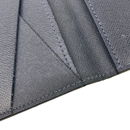 Louis Vuitton Card Case Taiga Organizer de Poche Blue Marine Leather Cowhide — view 5