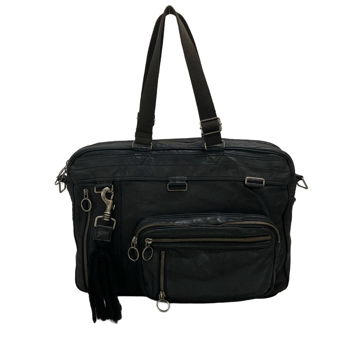 Dior Homme Business Bag with de Ville Black Charm Eddie Era Leather
