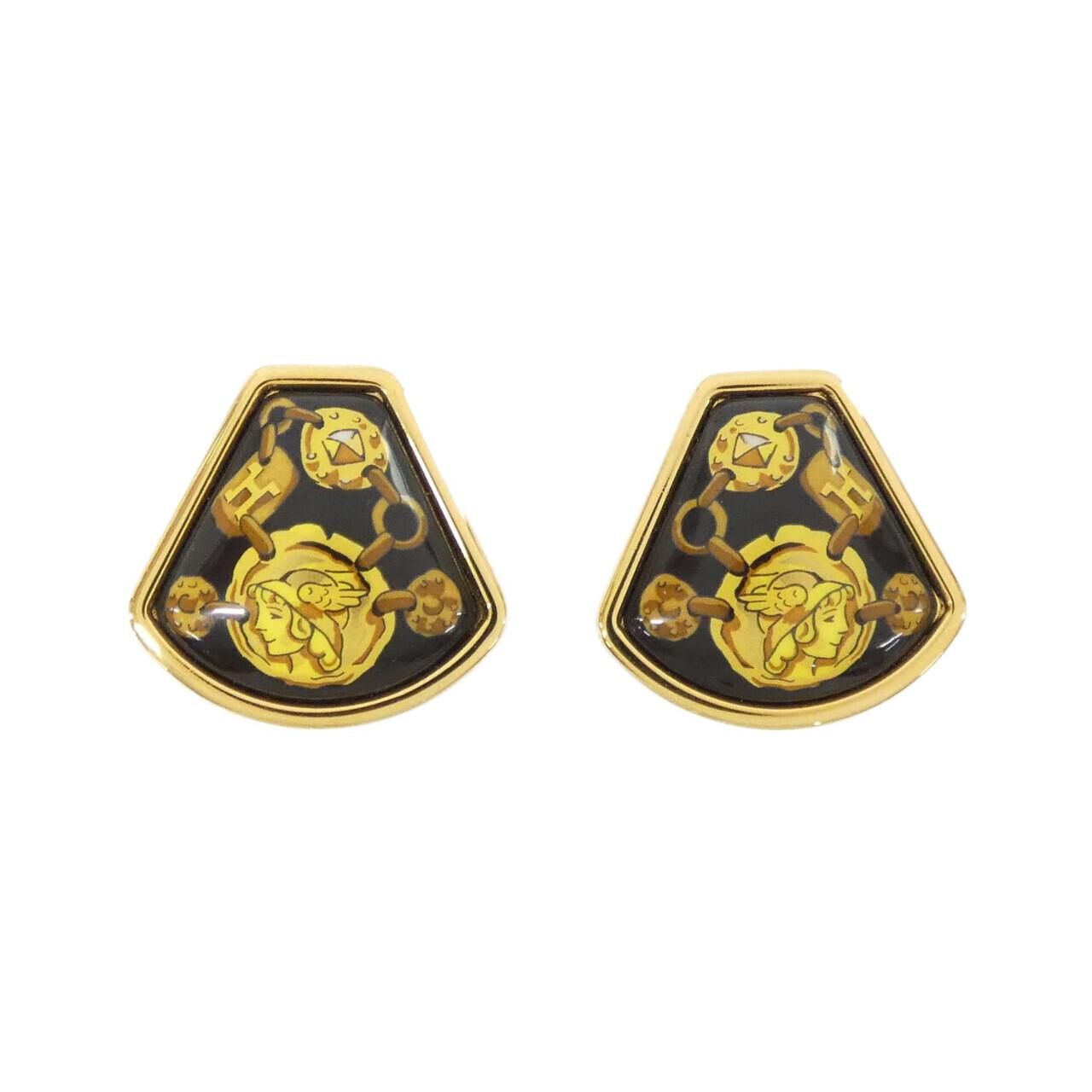 Hermes Vintage Earrings Gold