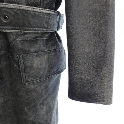 Dolce & Gabbana Fulpp Leather Coat — view 6