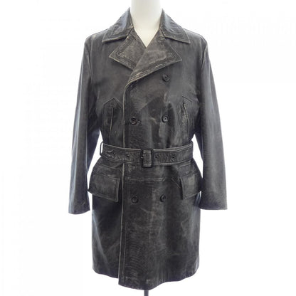 Dolce & Gabbana Fulpp Leather Coat