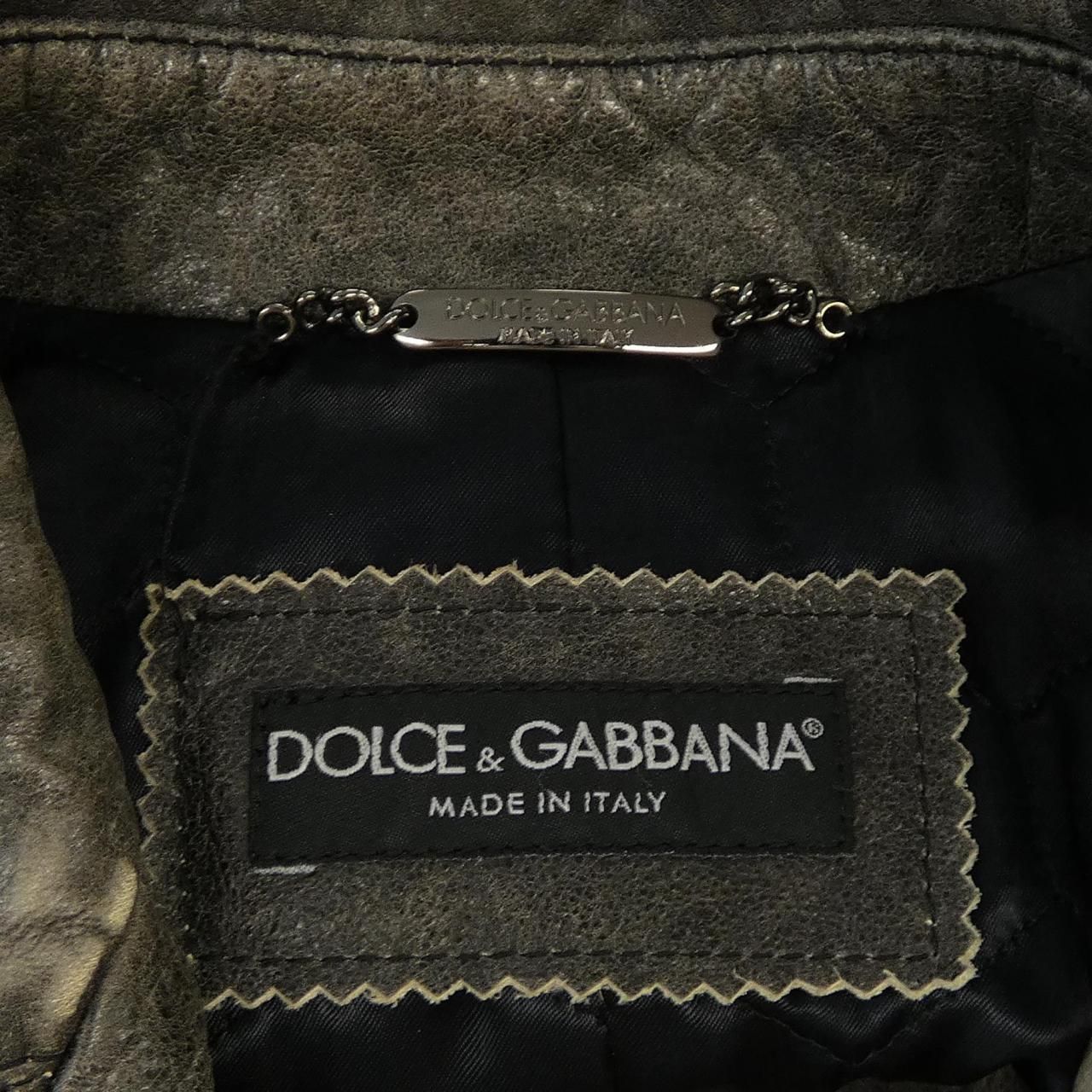 Dolce & Gabbana Fulpp Leather Coat — view 4