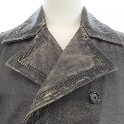 Dolce & Gabbana Fulpp Leather Coat — view 5