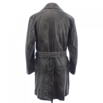 Dolce & Gabbana Fulpp Leather Coat — view 2