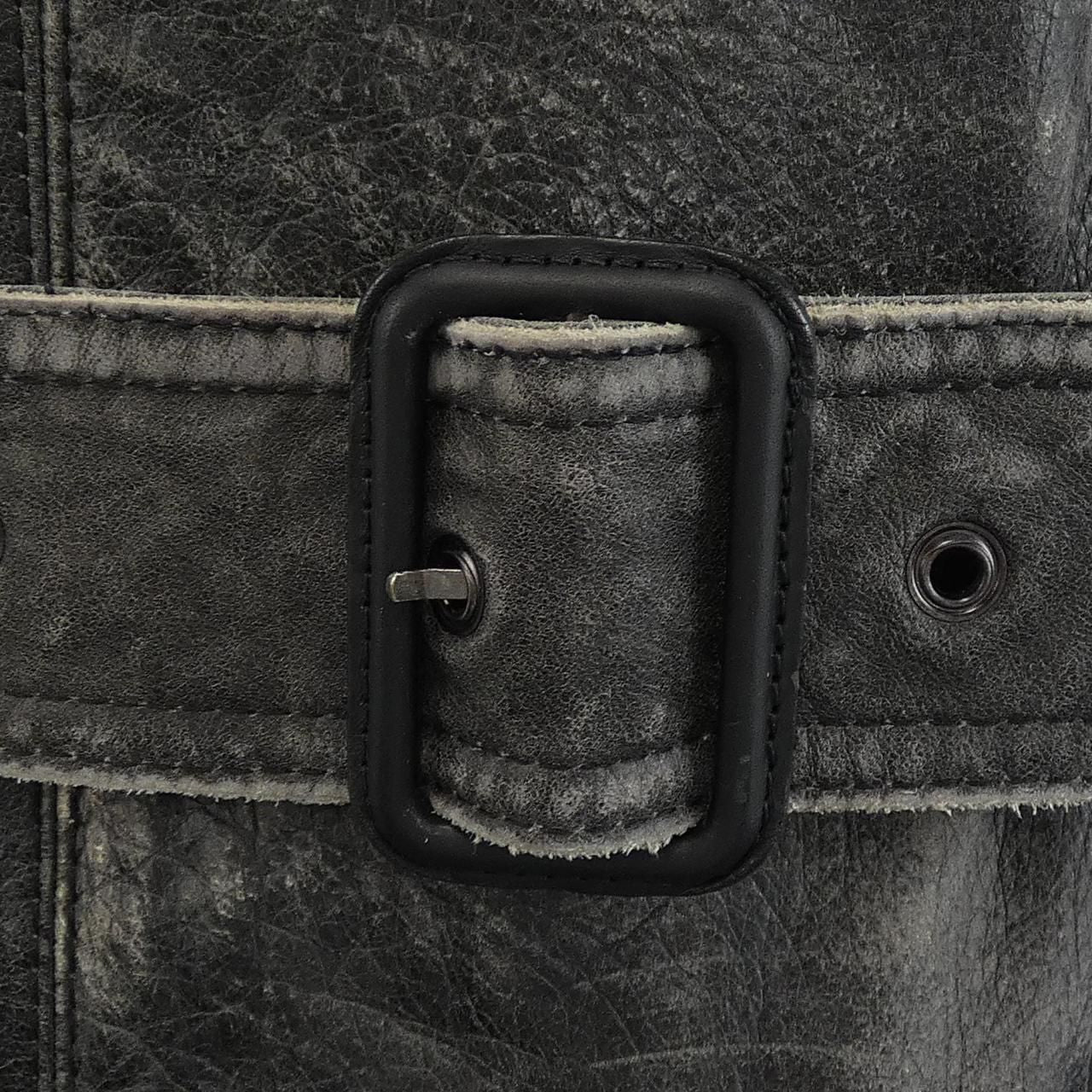 Dolce & Gabbana Fulpp Leather Coat — view 7
