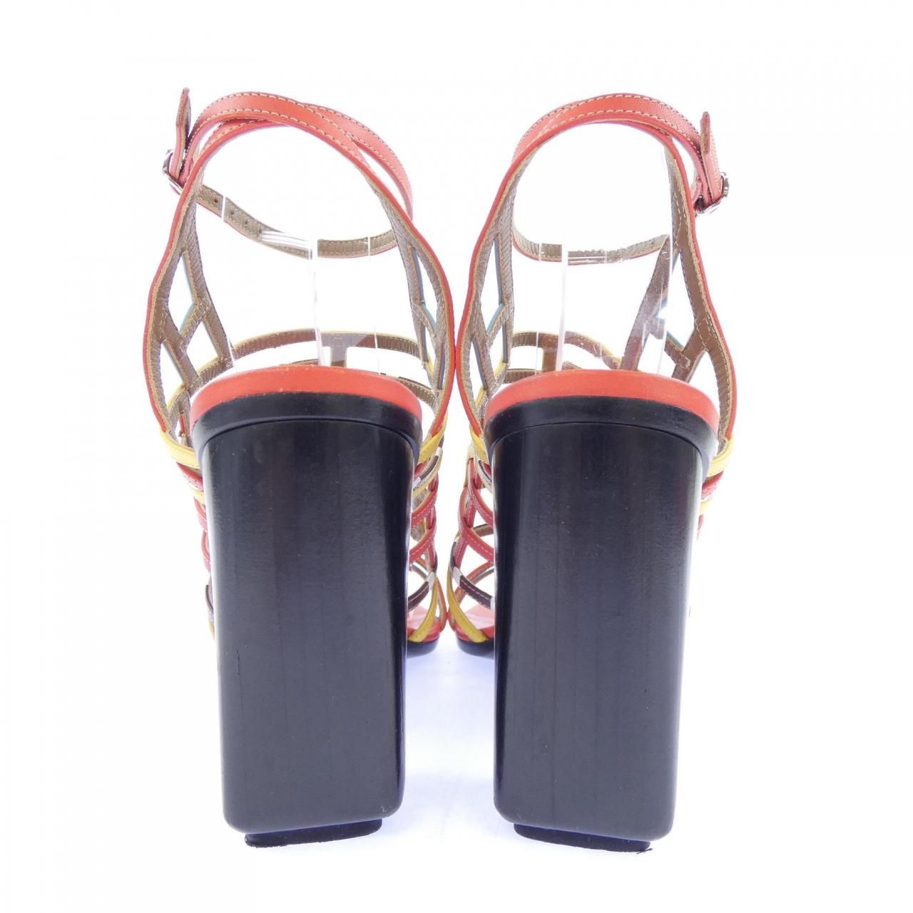 Hermes Sandals Red — view 5