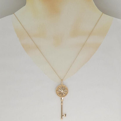 Tiffany & Co Daisy Key Necklace — view 6