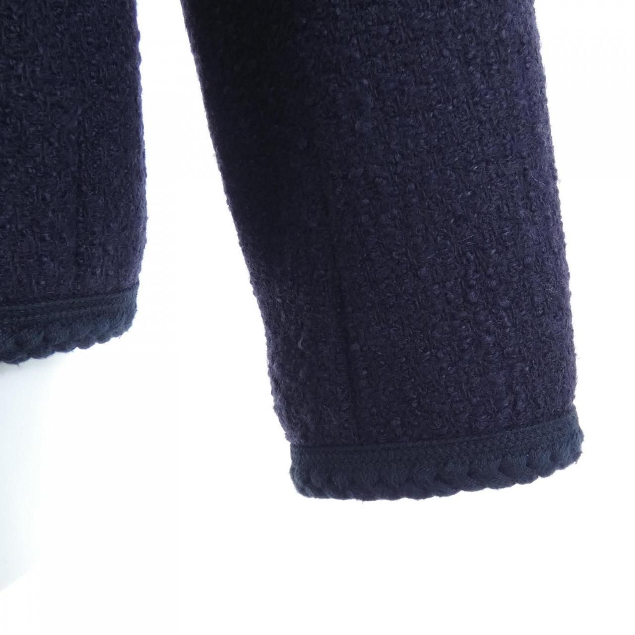 Celine Collarless Jacket Navy — view 6
