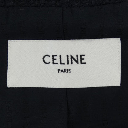 Celine Collarless Jacket Navy — view 4