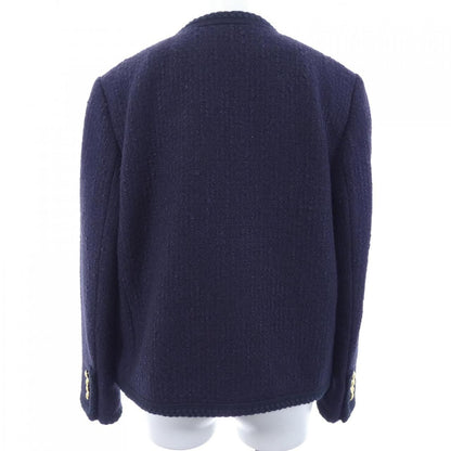 Celine Collarless Jacket Navy — view 2