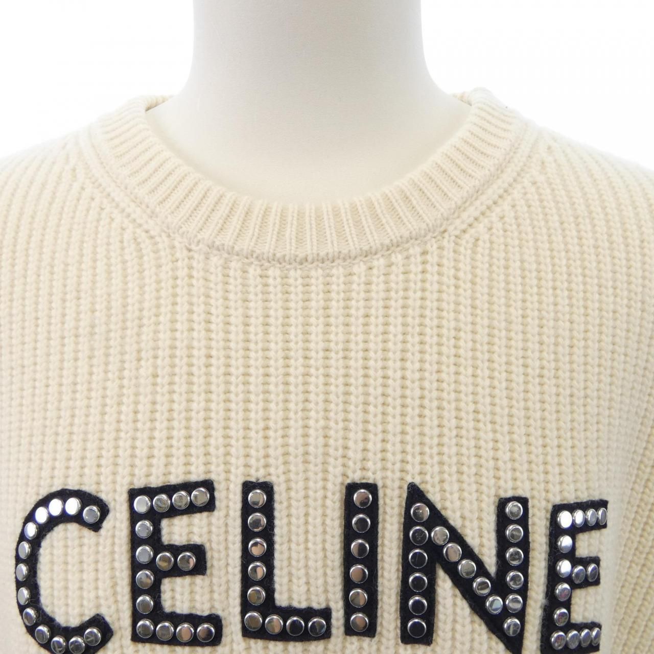 Celine Knit Sweater White — view 5