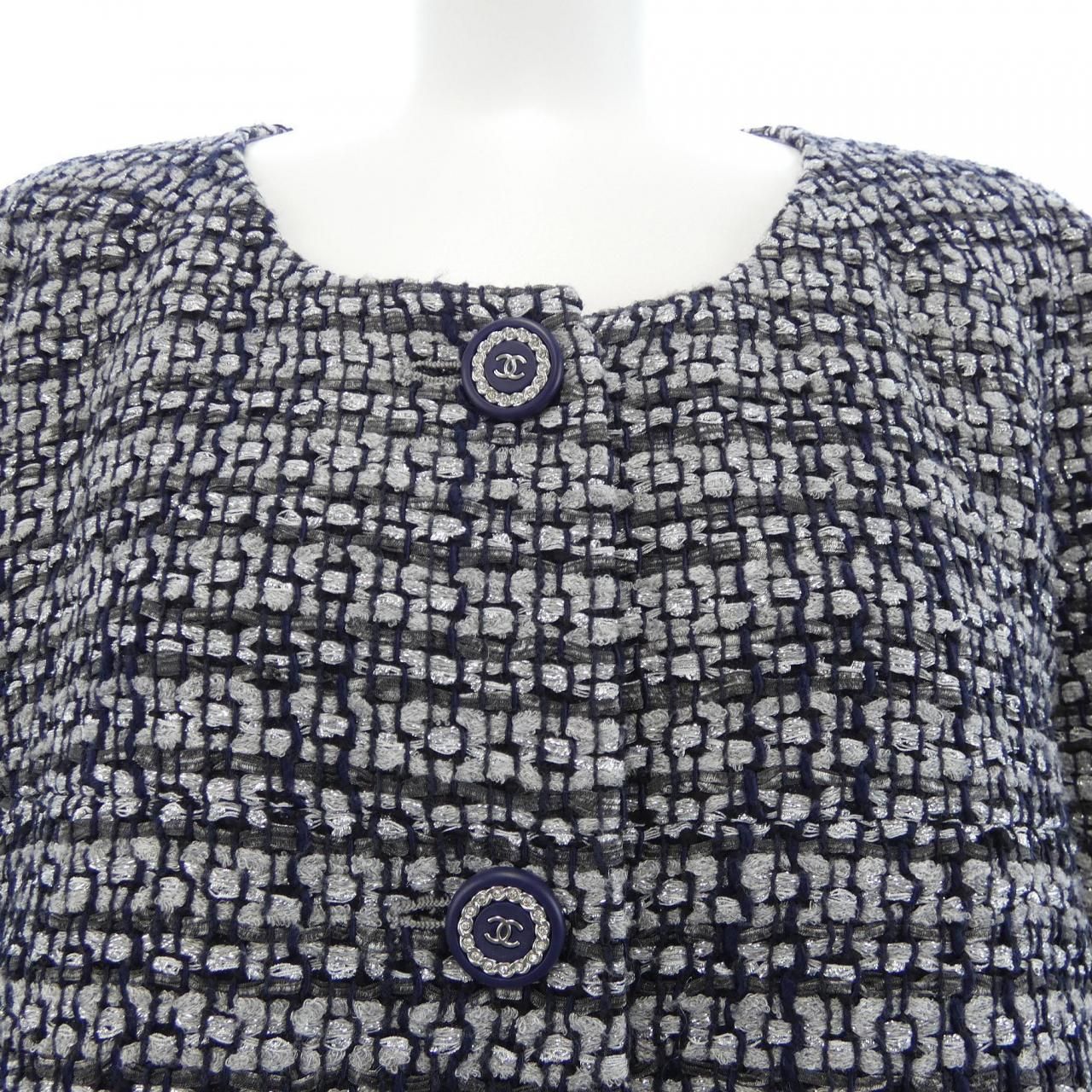 Chanel Collarless Jacket Black — view 6