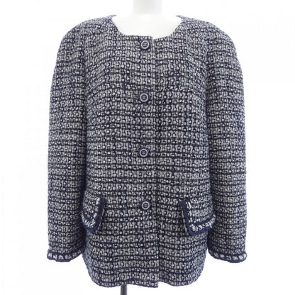 Chanel Collarless Jacket Black