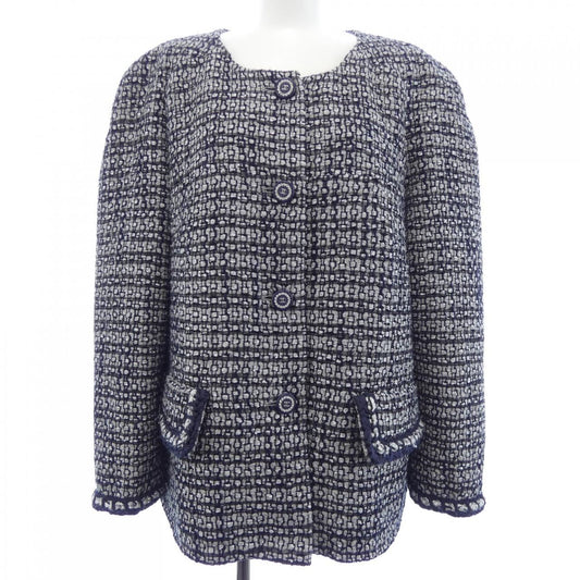 Chanel Collarless Jacket Black