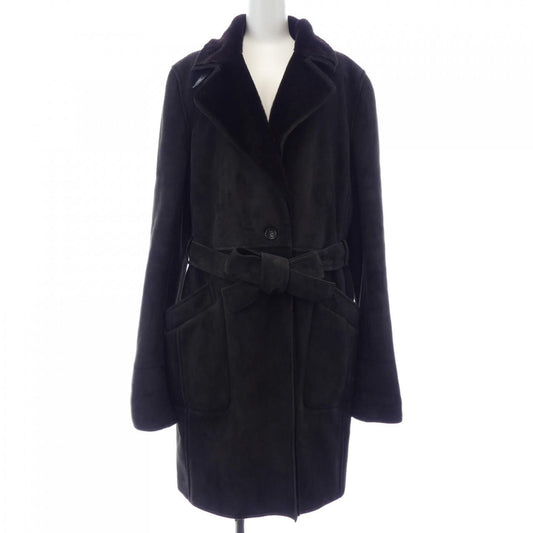 Loewe Shearling Coat Brown