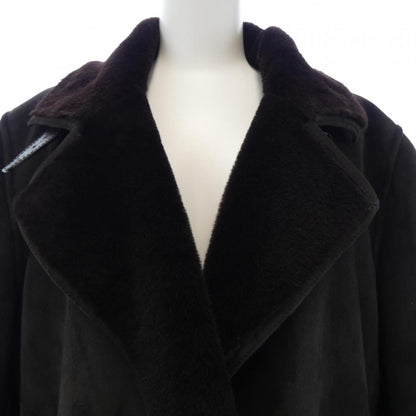 Loewe Shearling Coat Brown — view 6