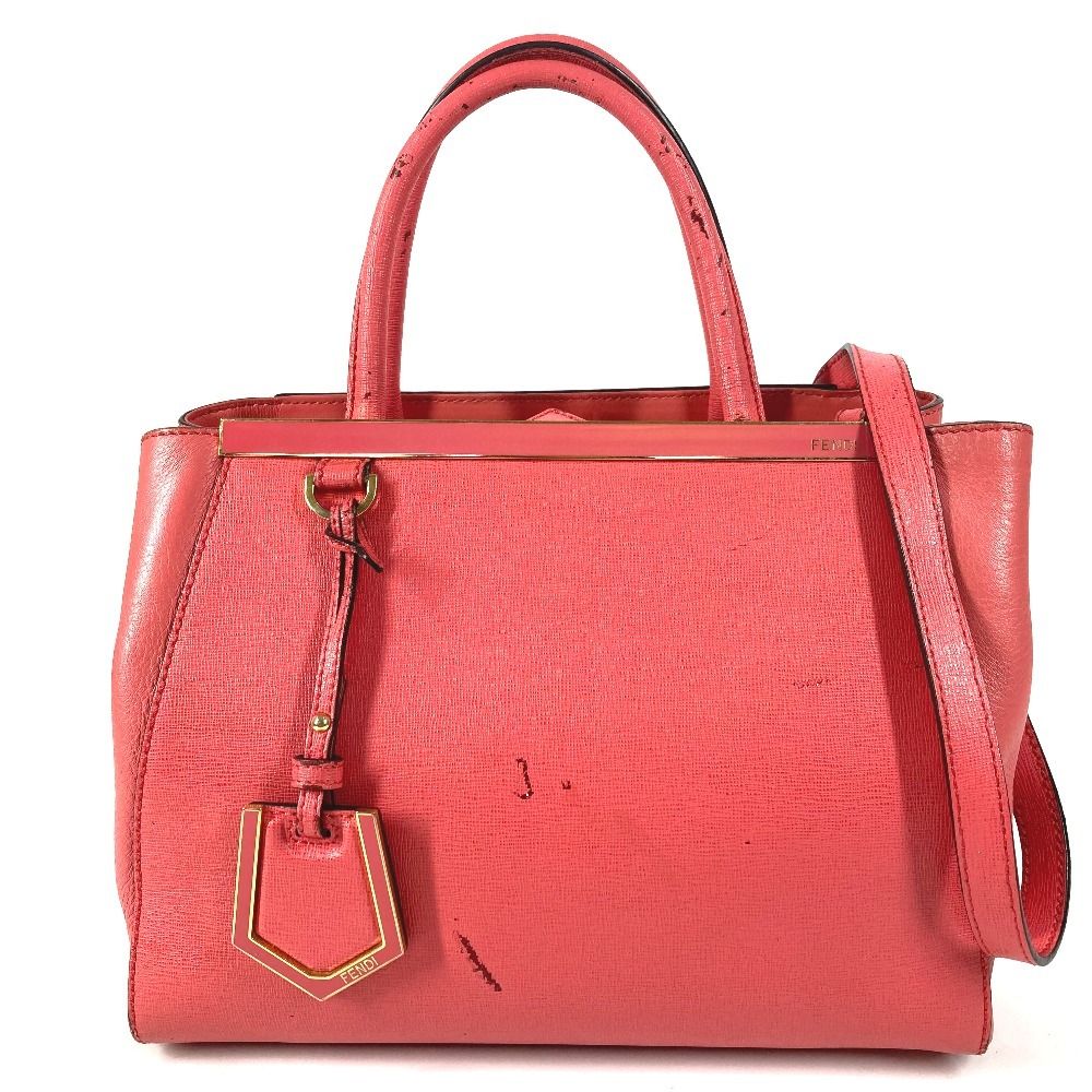 Fendi Handbag Petit Tou Jour Leather Pink