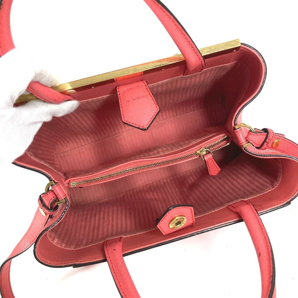 Fendi Handbag Petit Tou Jour Leather Pink — view 3
