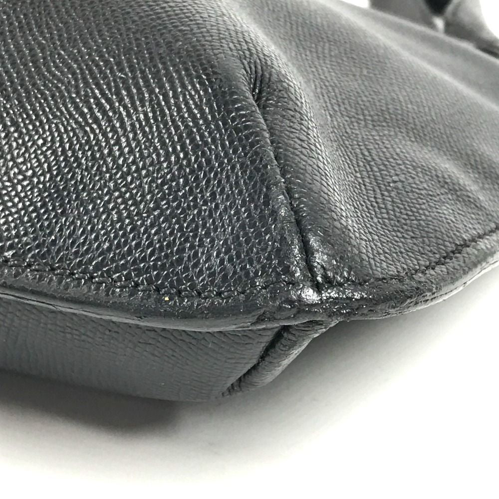 Chanel Tote Logo Caviar Leather Black — view 6
