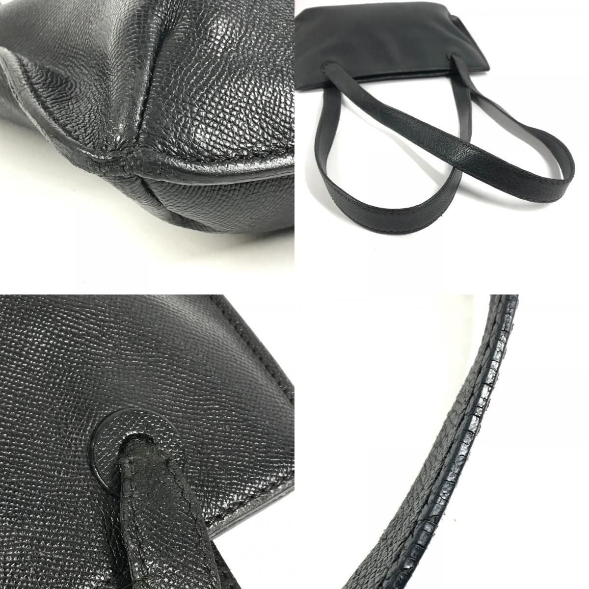Chanel Tote Logo Caviar Leather Black — view 7