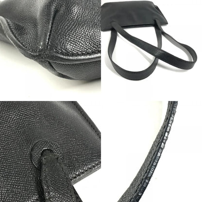 Chanel Tote Logo Caviar Leather Black — view 7