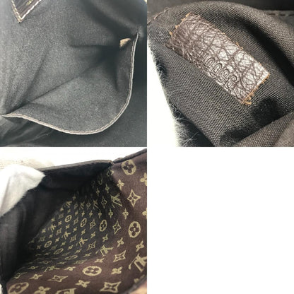 Louis Vuitton Shoulder Bag Danube Monogram Mini Lin Canvas Brown — view 9