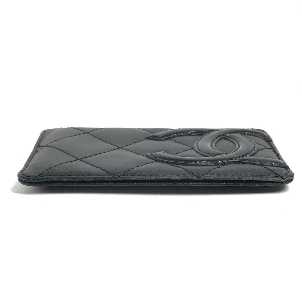 Chanel Card Case CC Logo Leather Black — view 6
