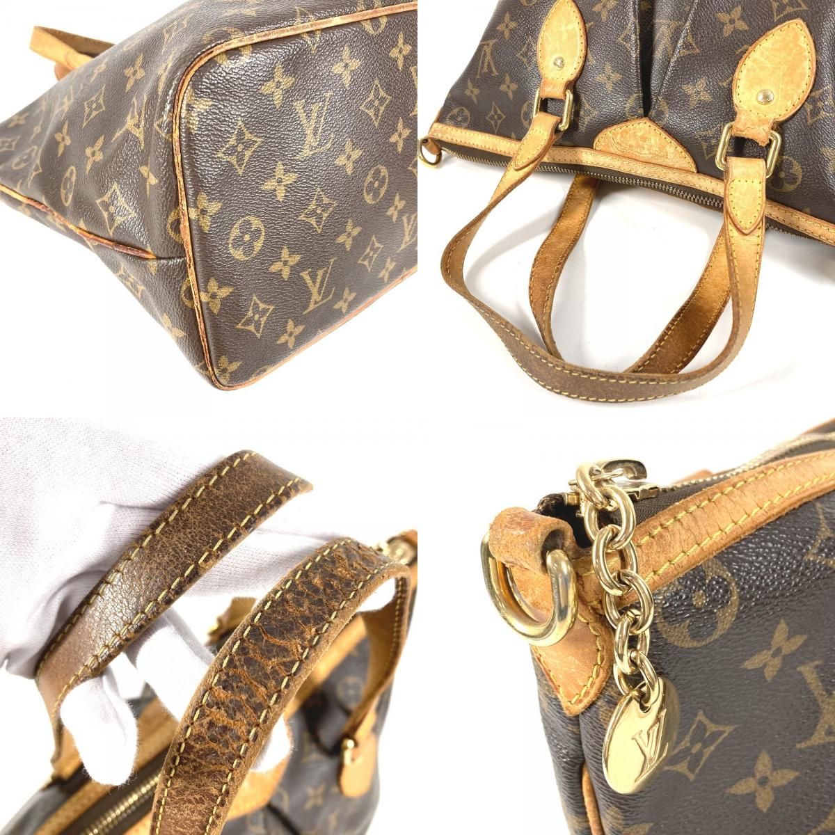 Louis Vuitton Shoulder Bag Palermo PM Monogram Canvas Brown — view 7