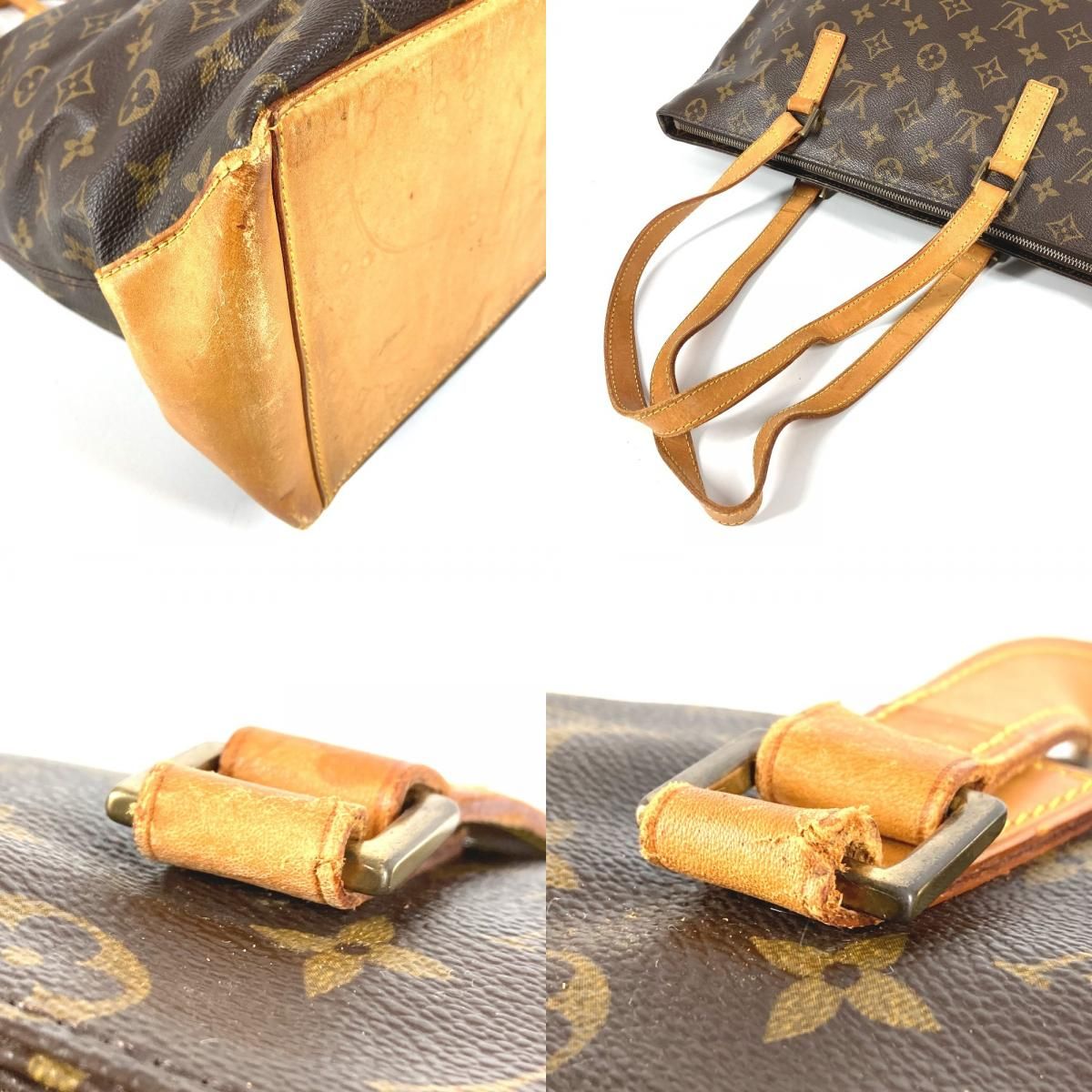 Louis Vuitton Shoulder Bag Cabas Mezzo Monogram Canvas Brown — view 7