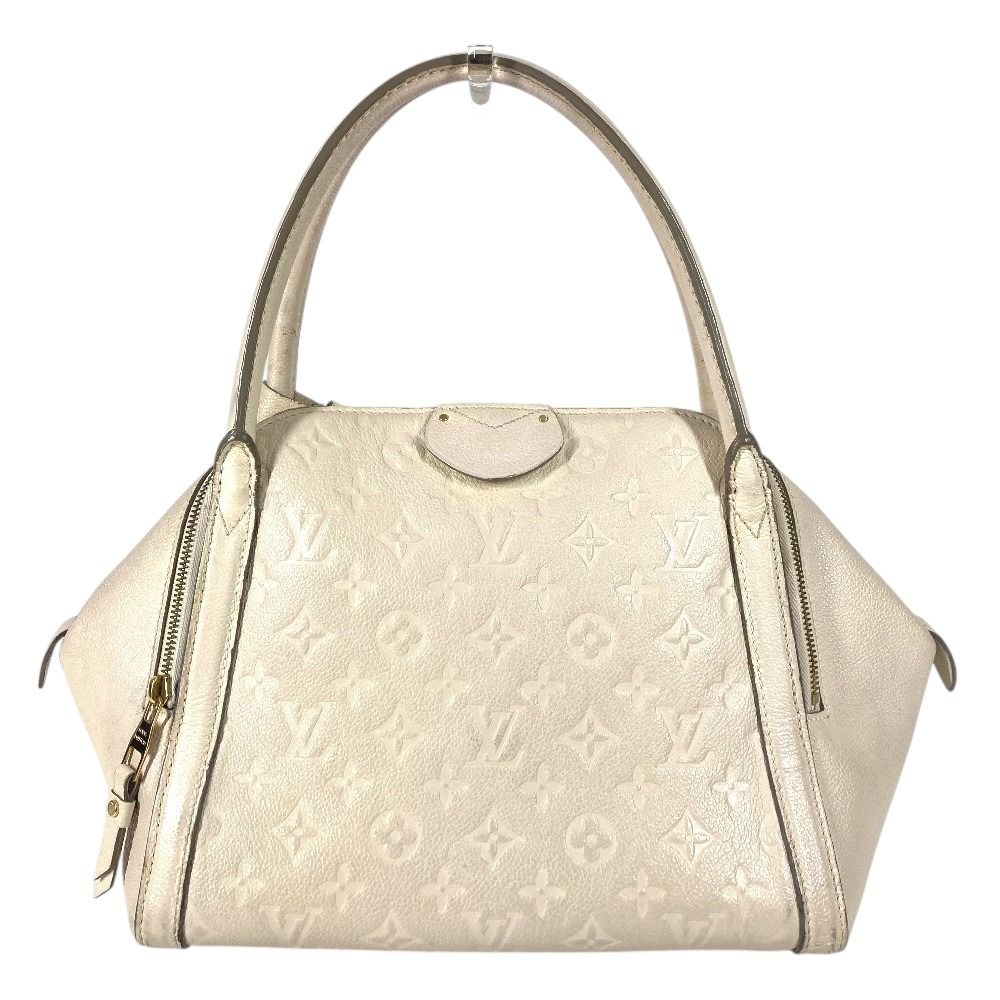 Louis Vuitton Handbag Marais MM Monogram Empreinte Leather Neige White
