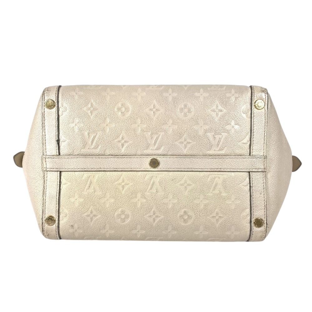 Louis Vuitton Handbag Marais MM Monogram Empreinte Leather Neige White — view 5