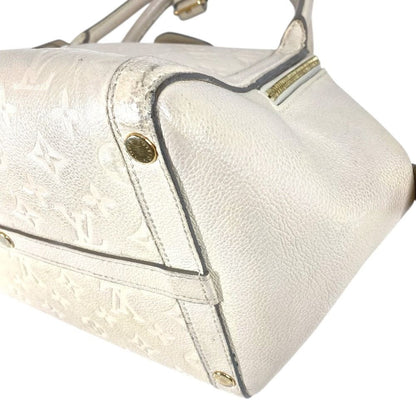 Louis Vuitton Handbag Marais MM Monogram Empreinte Leather Neige White — view 6