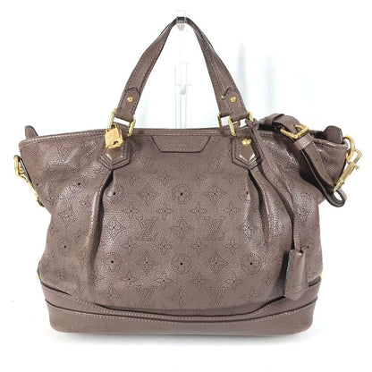 Louis Vuitton Handbag Stella PM Monogram Mahina Leather Brown