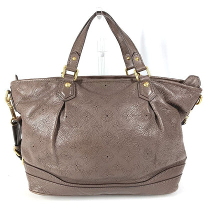 Louis Vuitton Handbag Stella PM Monogram Mahina Leather Brown — view 2